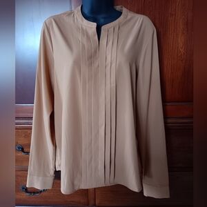 Calvin Klein Elegant Tan Women's Blouse